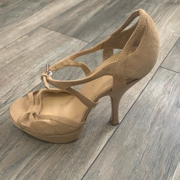 NEW COLIN STUART LEATHER PLATFORM HEELS NEVER WORN 8‎ - Picture 4 of 10